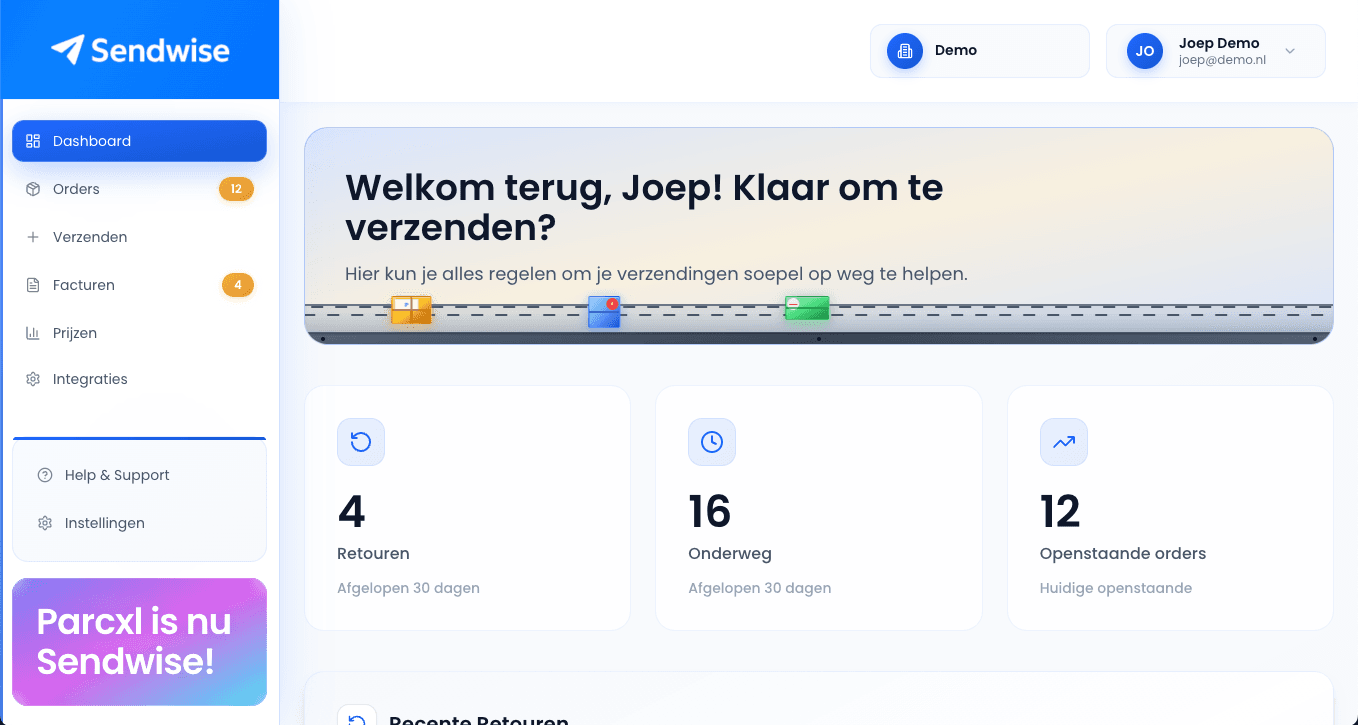 Sendwise Software Dashboard