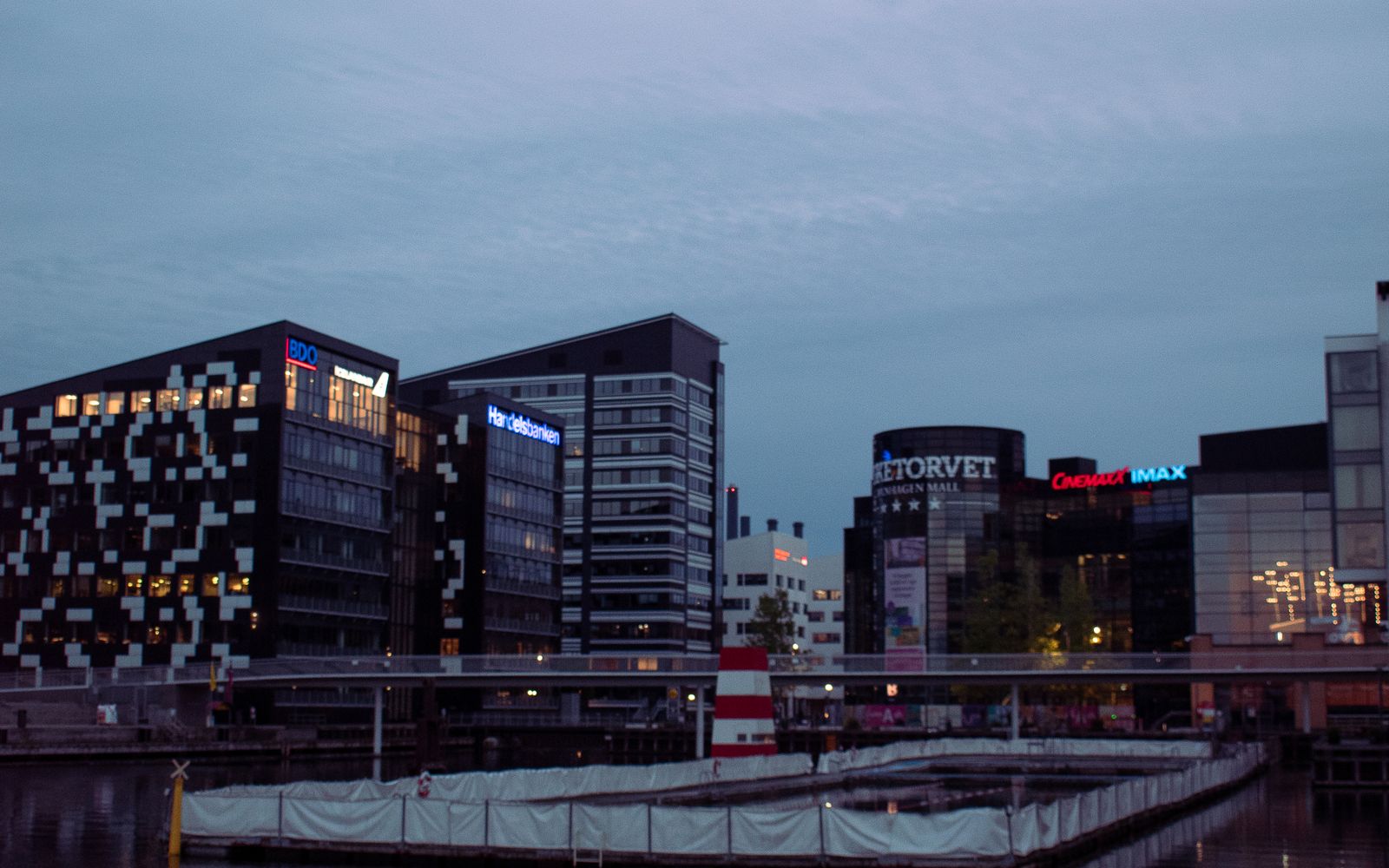 Skyline van Kopenhagen als bestemming voor FedEx-zendingen naar Denemarken