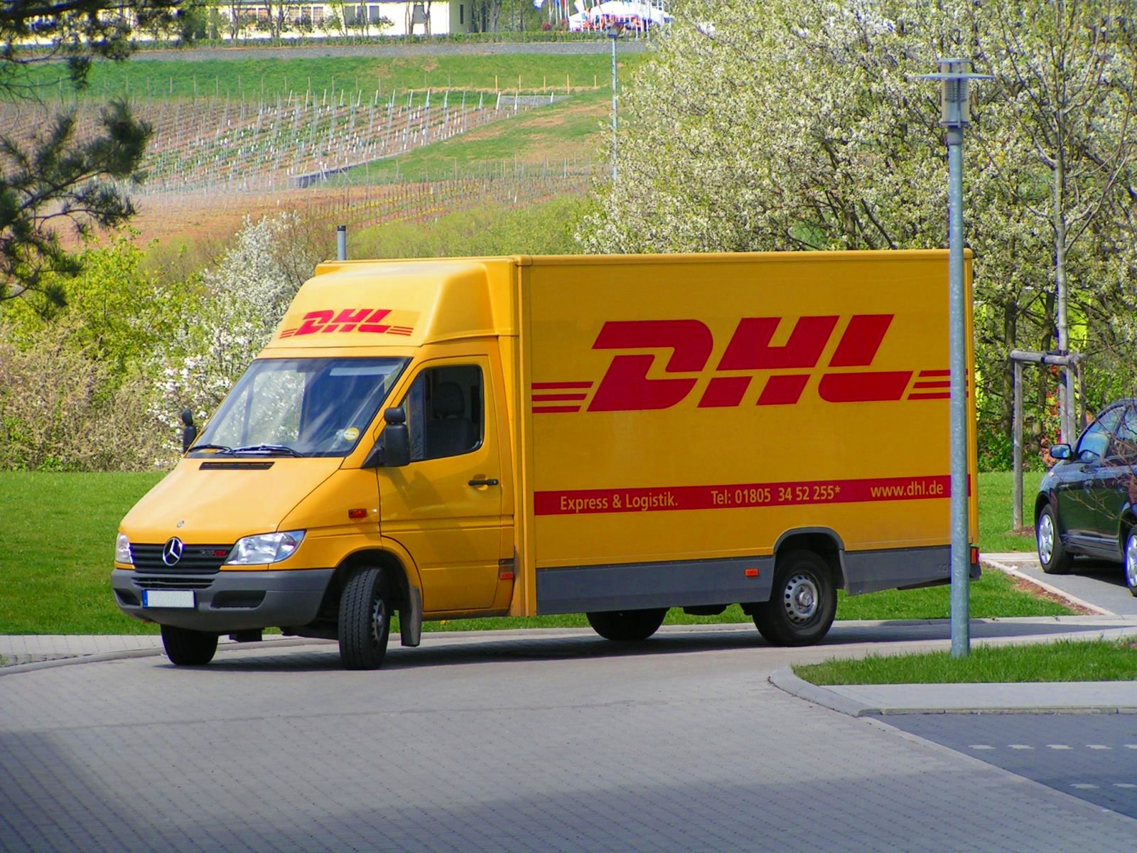 DHL-bestelbus in Duitsland