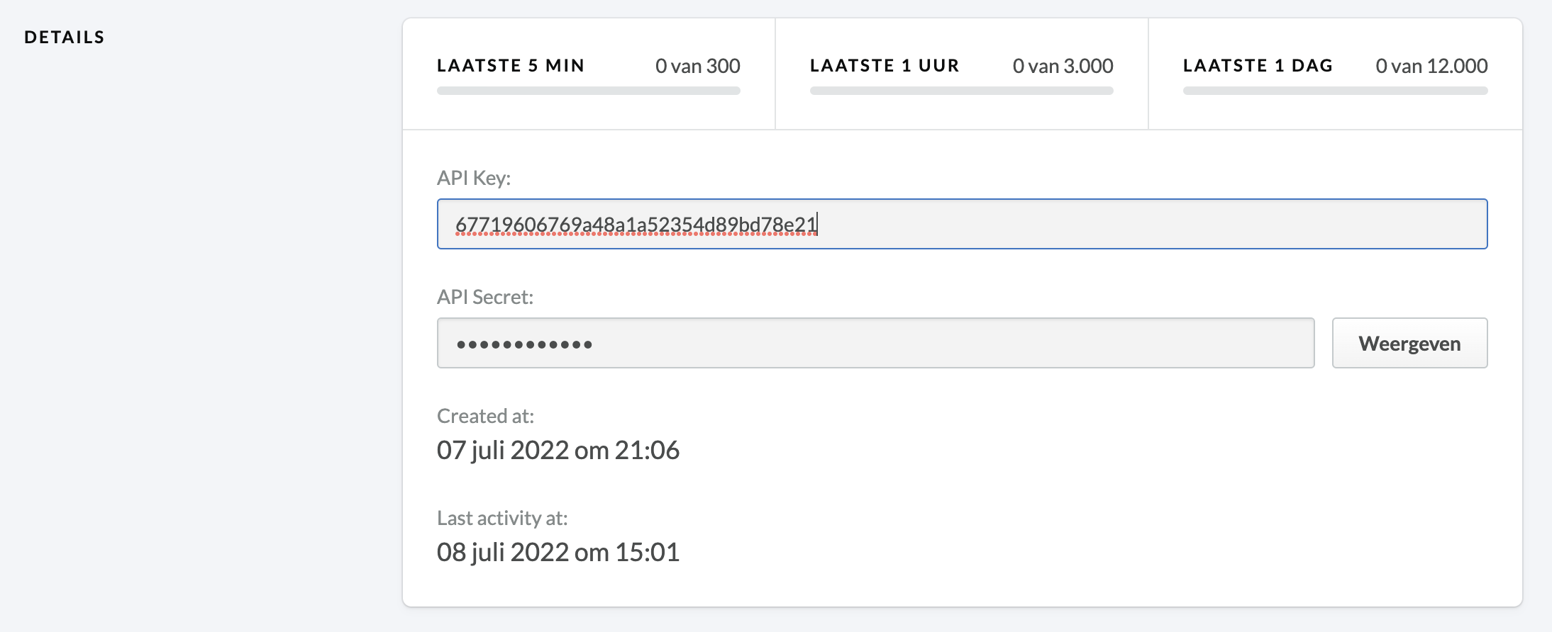 Lightspeed API Key en API Secret kopiëren